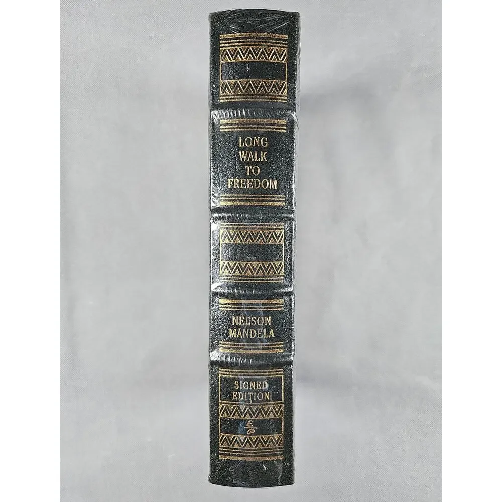 Easton Press Long Walk to Freedom Nelson Mandela Signed Sealed 1994 Leather Book
